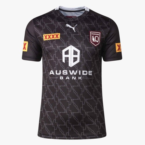 QLD Maroons 2022 Men's Black Training Jersey